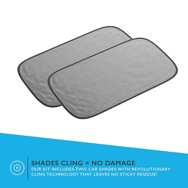 Cling Shadey Car Rear Kit w/ Printed Travel Bag (2PK)