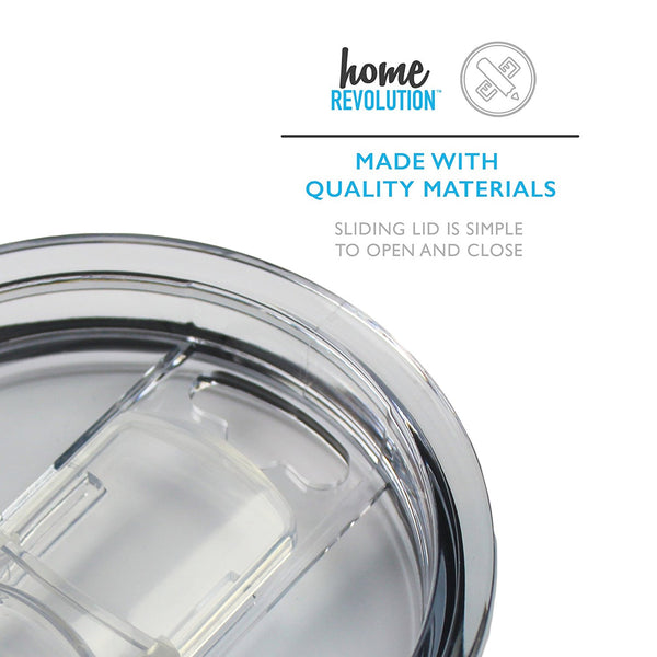 HomeBev Sliding Lid for 30oz Stainless Steel Tumbler