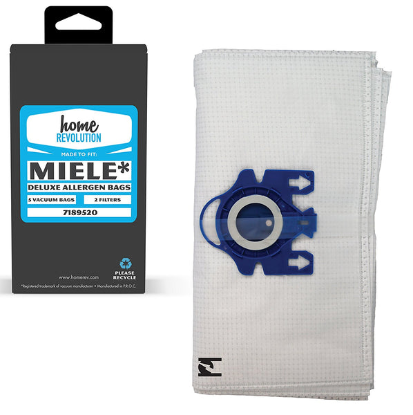 Miele® GN Deluxe* Allergen Vacuum Bags & Filters - 5 Synthetic Bags + 2 Filters
